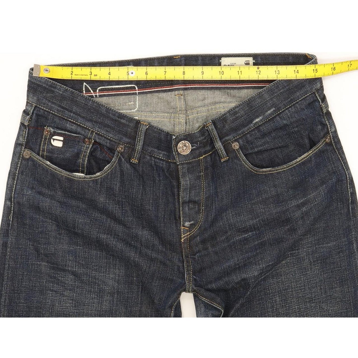 G-Star Raw Listing Women Blue Straight Slim Jeans W30 L30