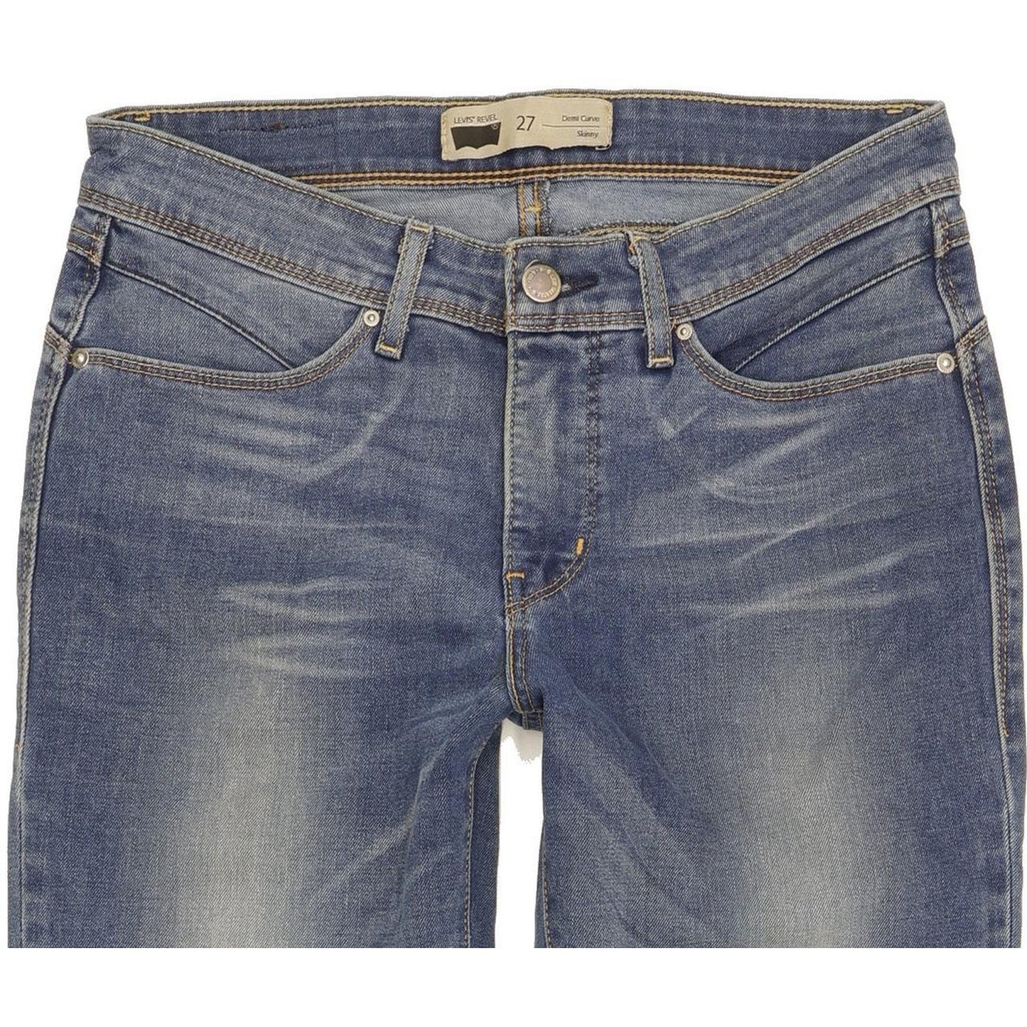 Levi's Revel Demi Curve Women Blue Skinny Slim Stretch Jeans W27 L28