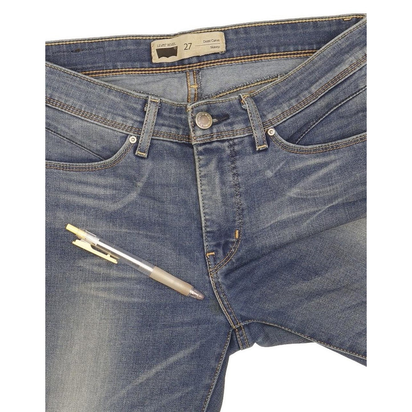 Levi's Revel Demi Curve Women Blue Skinny Slim Stretch Jeans W27 L28