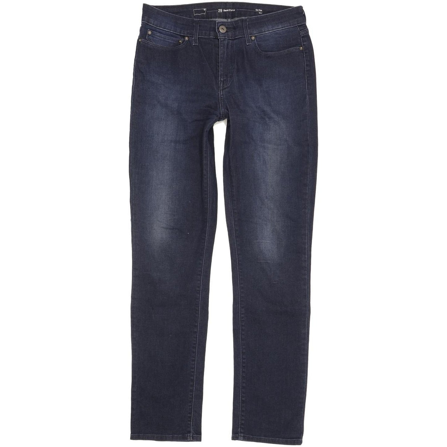 Levi's Demi Curve Women Blue Straight Slim Stretch Jeans W29 L31