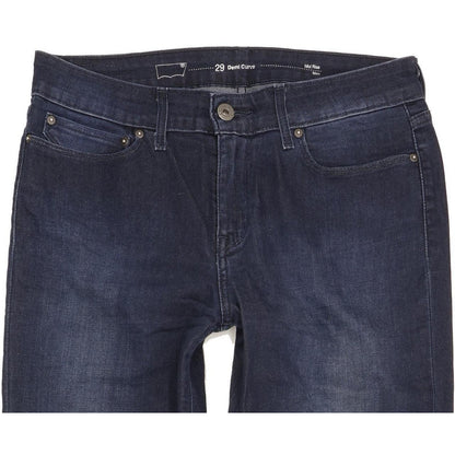 Levi's Demi Curve Women Blue Straight Slim Stretch Jeans W29 L31
