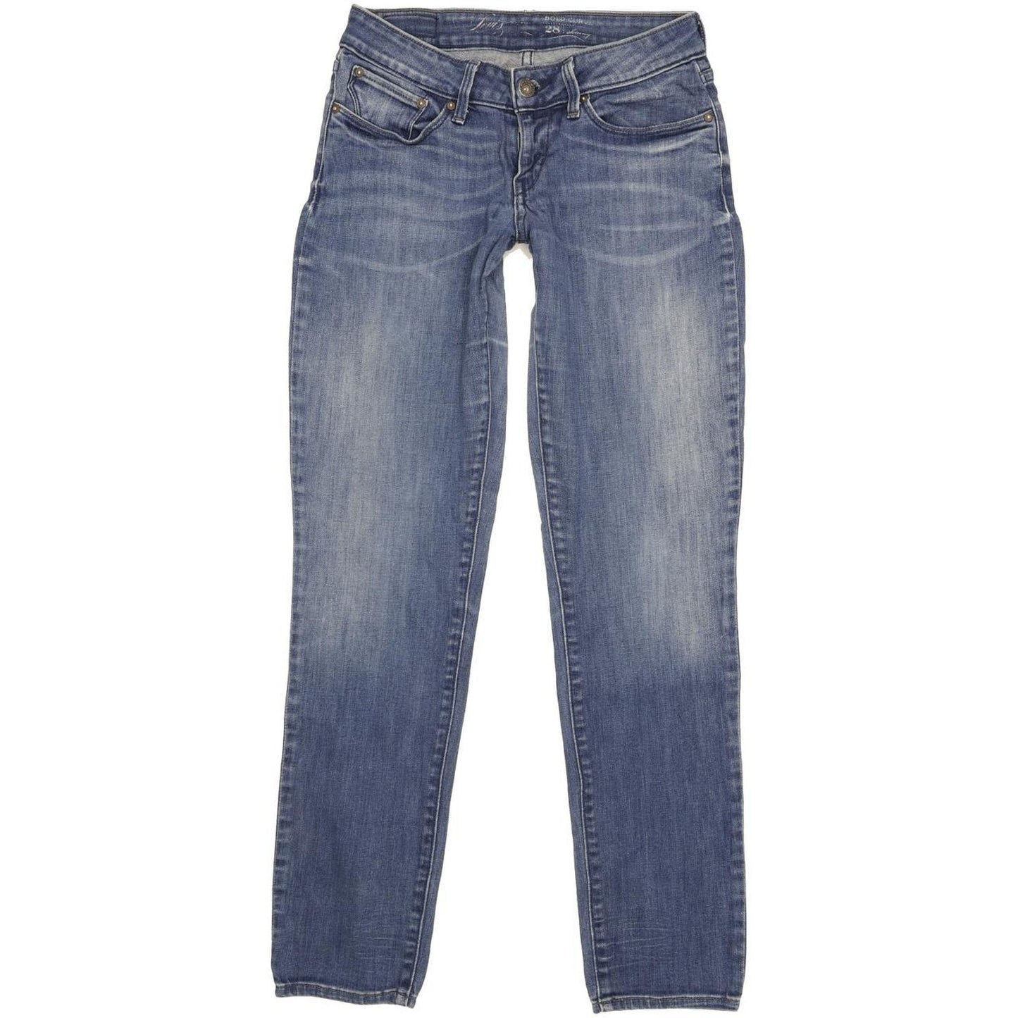 Levi's Bold Curve Women Blue Skinny Slim Stretch Jeans W28 L30