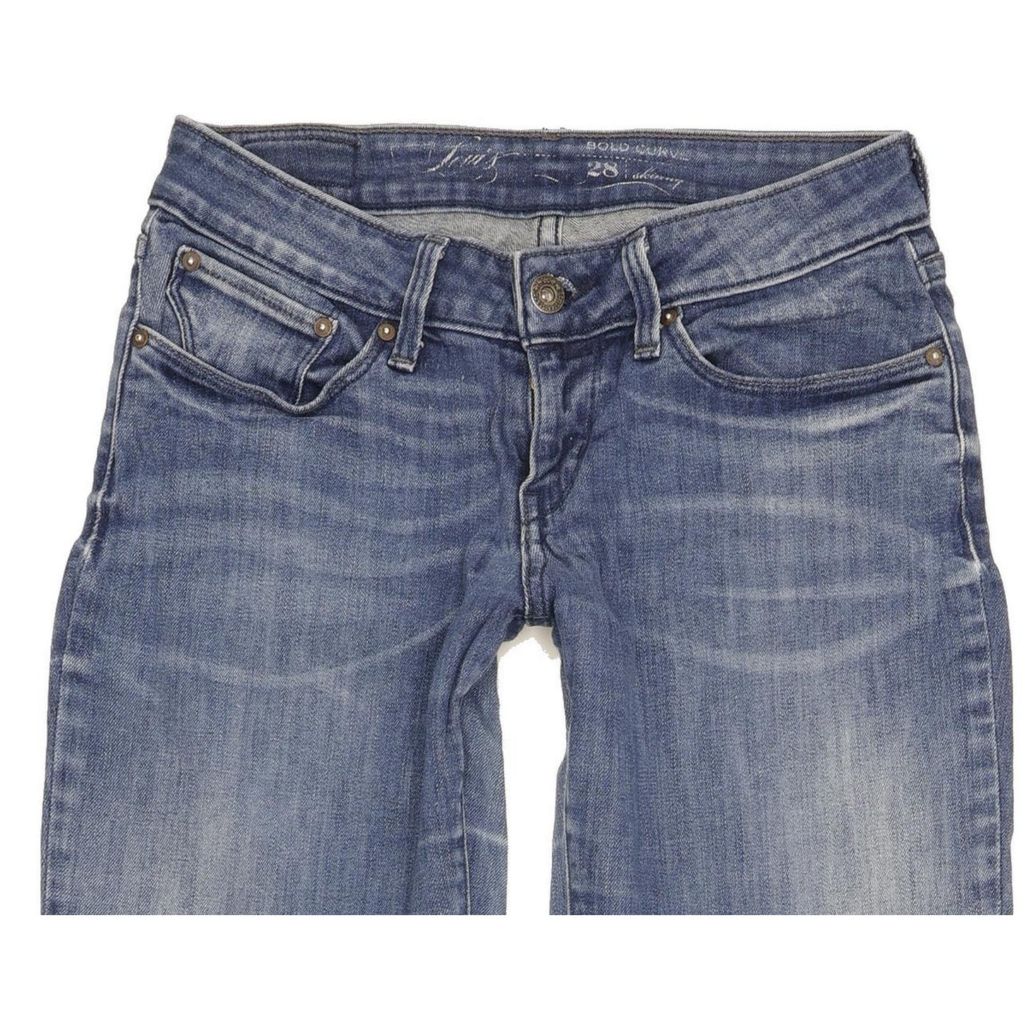 Levi's Bold Curve Women Blue Skinny Slim Stretch Jeans W28 L30