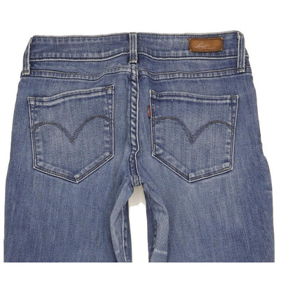 Levi's Bold Curve Women Blue Skinny Slim Stretch Jeans W28 L30