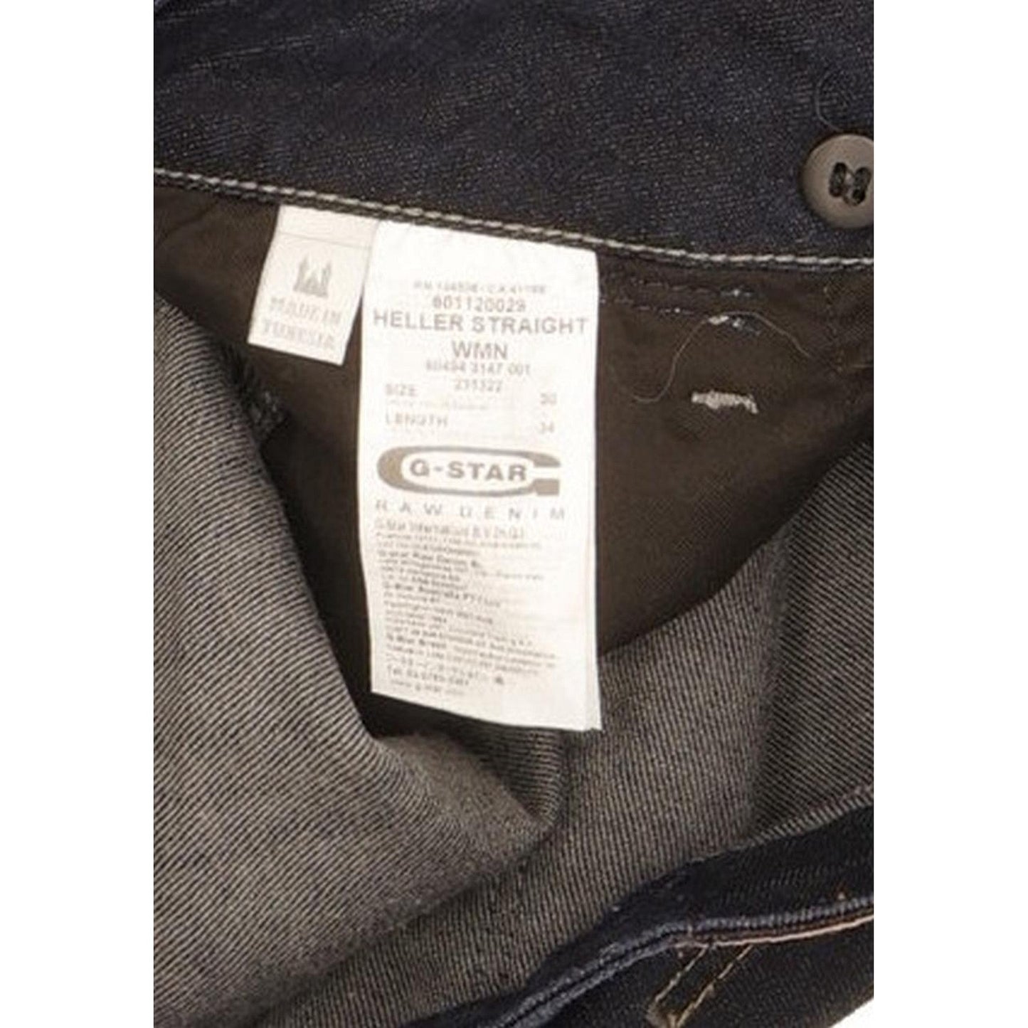 Levi's Heller Women Navy Straight Slim Stretch Jeans W30 L34