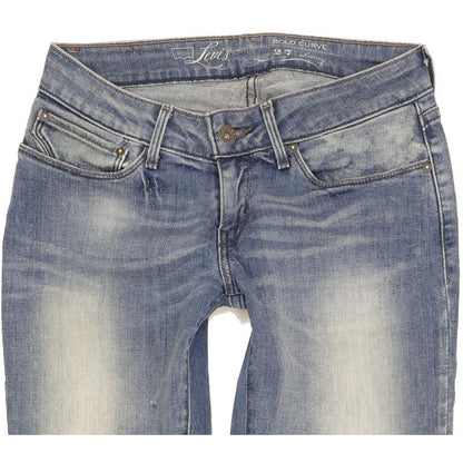Levi's Bold Curve Women Blue Skinny Slim Stretch Jeans W27 L30
