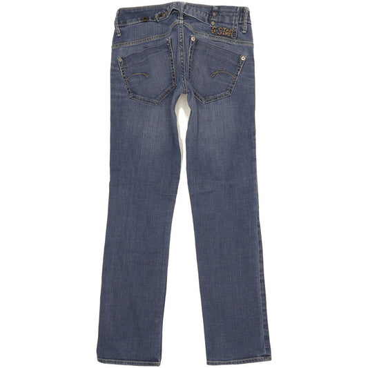 G-Star Midge Women Blue Straight Slim Stretch Jeans W27 L29