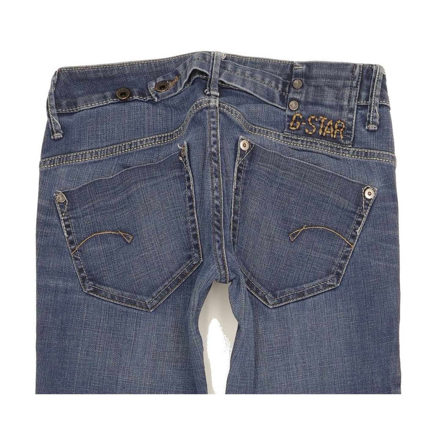 G-Star Midge Women Blue Straight Slim Stretch Jeans W27 L29