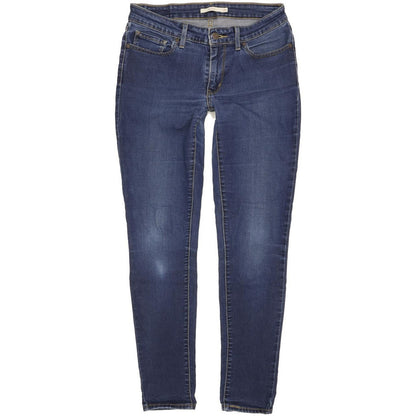 Levi's 711 Women Blue Skinny Slim Stretch Jeans W28 L30