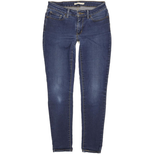 Levi's 711 Women Blue Skinny Slim Stretch Jeans W28 L30