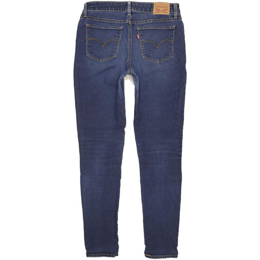 Levi's 711 Women Blue Skinny Slim Stretch Jeans W28 L30