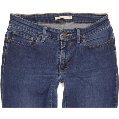 Levi's 711 Women Blue Skinny Slim Stretch Jeans W28 L30