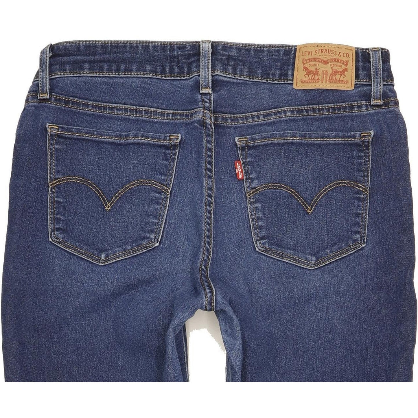 Levi's 711 Women Blue Skinny Slim Stretch Jeans W28 L30