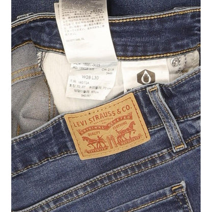 Levi's 711 Women Blue Skinny Slim Stretch Jeans W28 L30
