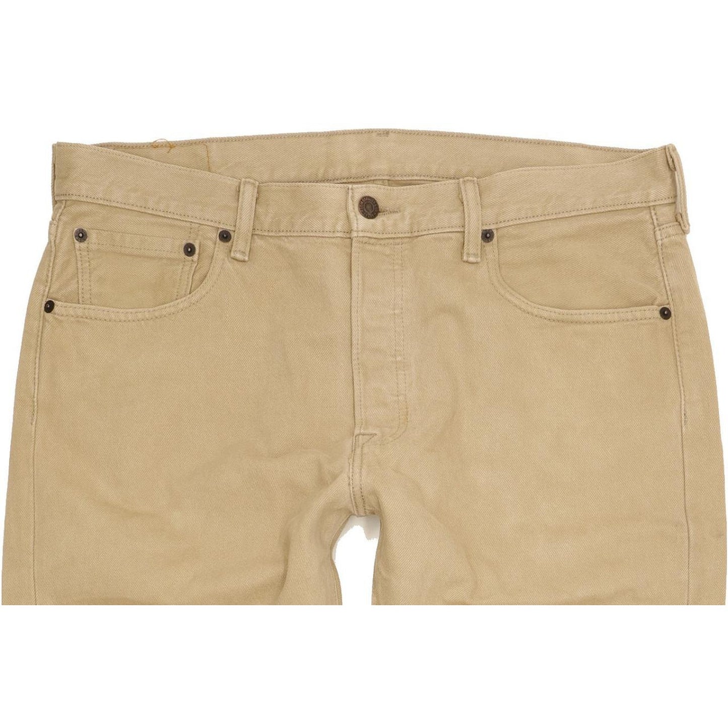 Levi's 501 Men Beige Straight Regular Jeans W35 L29