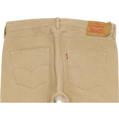 Levi's 501 Men Beige Straight Regular Jeans W35 L29