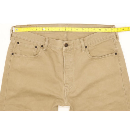 Levi's 501 Men Beige Straight Regular Jeans W35 L29