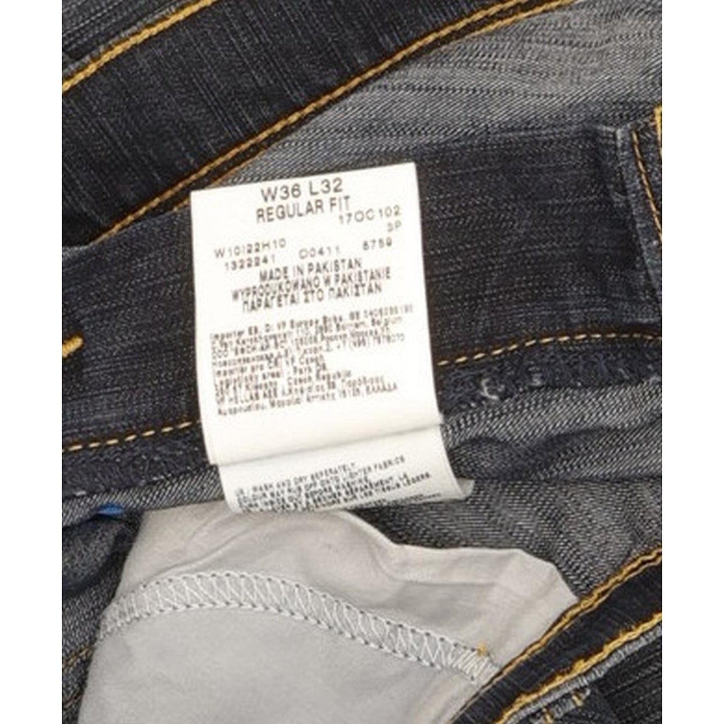 Wrangler Men Blue Straight Regular Jeans W36 L32