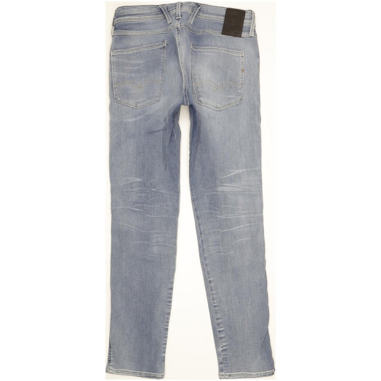 Replay Anbass Men Blue Straight Regular Stretch Jeans W31 L30