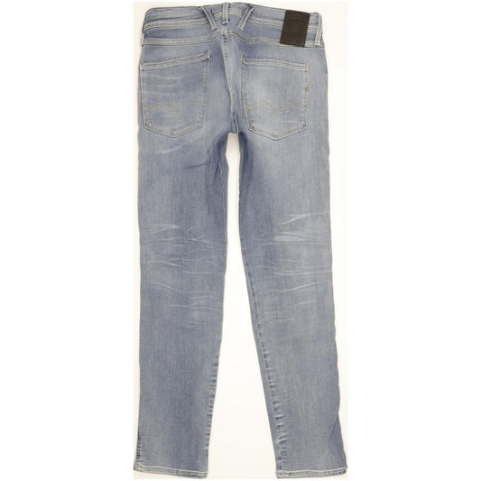 Replay Anbass Men Blue Straight Regular Stretch Jeans W31 L30