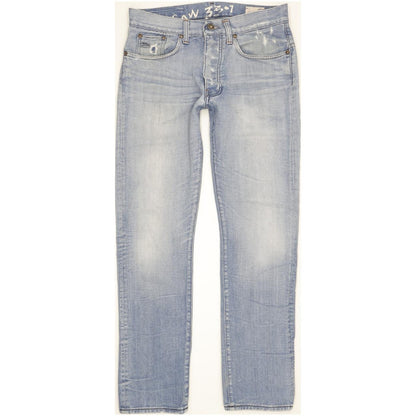 G-Star 3301 Men Blue Straight Regular Jeans W32 L31