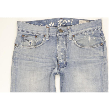 G-Star 3301 Men Blue Straight Regular Jeans W32 L31