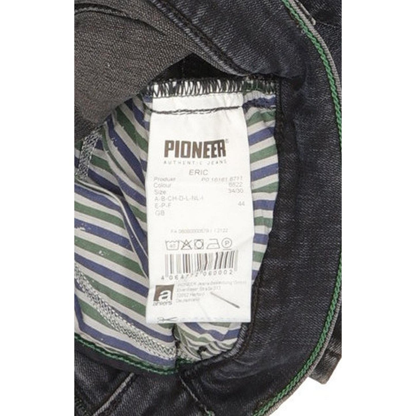 Pioneer Eric Men Blue Straight Regular Stretch Jeans W34 L29