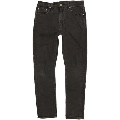 Levi's 522 Men Black Tapered Slim Stretch Jeans W30 L28