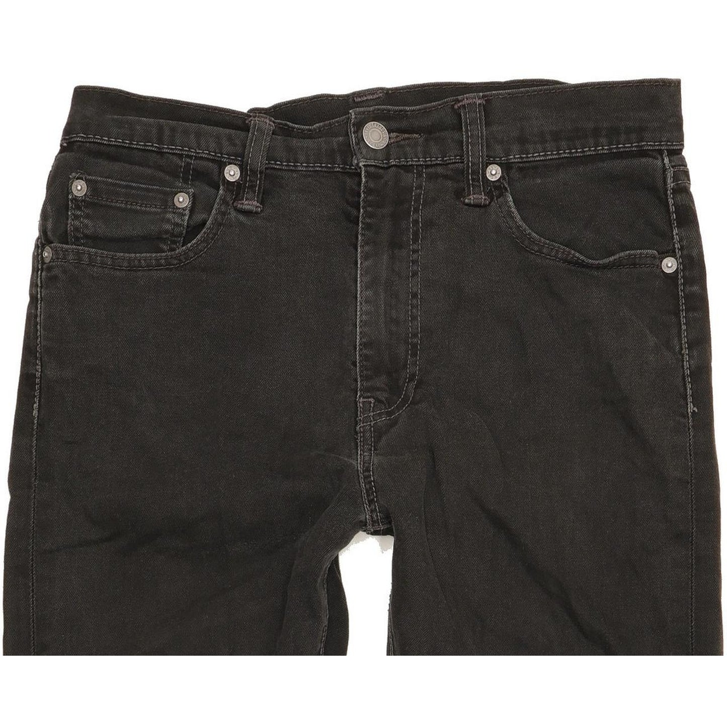 Levi's 522 Men Black Tapered Slim Stretch Jeans W30 L28