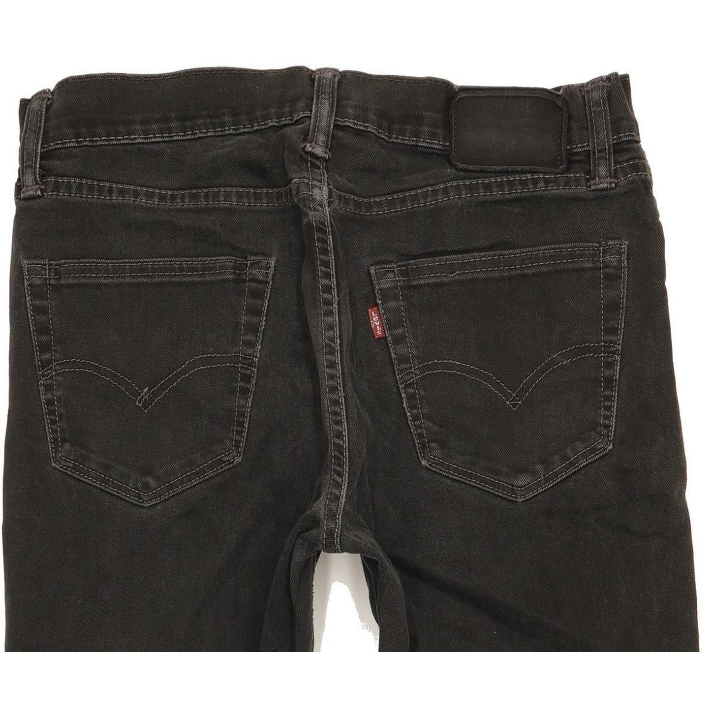 Levi's 522 Men Black Tapered Slim Stretch Jeans W30 L28