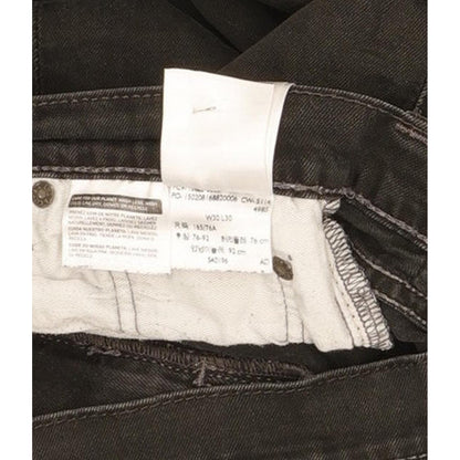 Levi's 522 Men Black Tapered Slim Stretch Jeans W30 L28