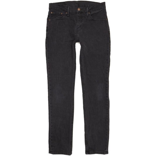 Levi's 511 Men Black Straight Slim Stretch Jeans W32 L32