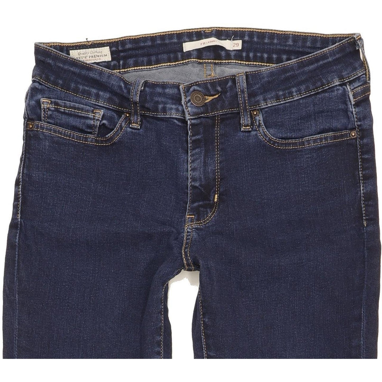 Levi's 711 Women Blue Skinny Slim Stretch Jeans W29 L29