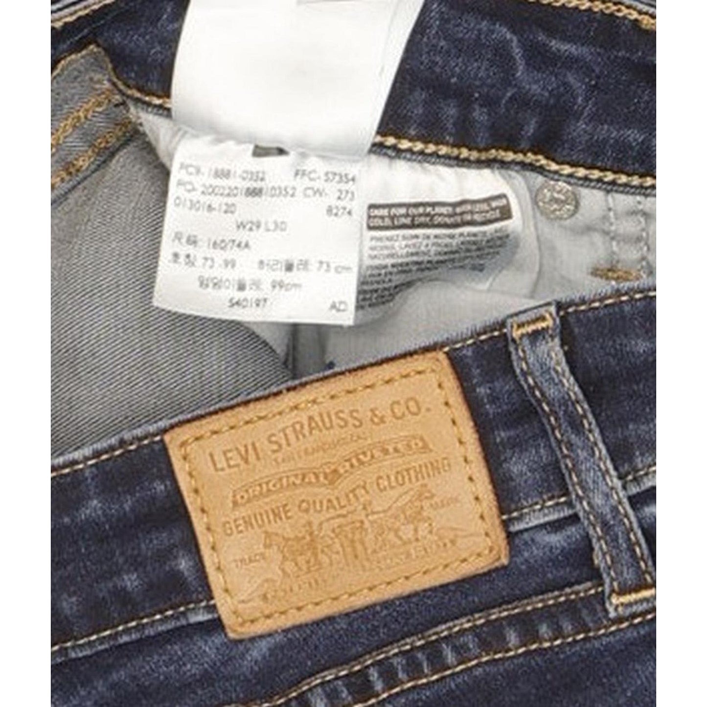 Levi's 711 Women Blue Skinny Slim Stretch Jeans W29 L29