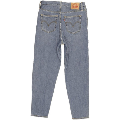 Levi's Blue Tapered Relaxed Mom Jeans High Waisted W28 L27