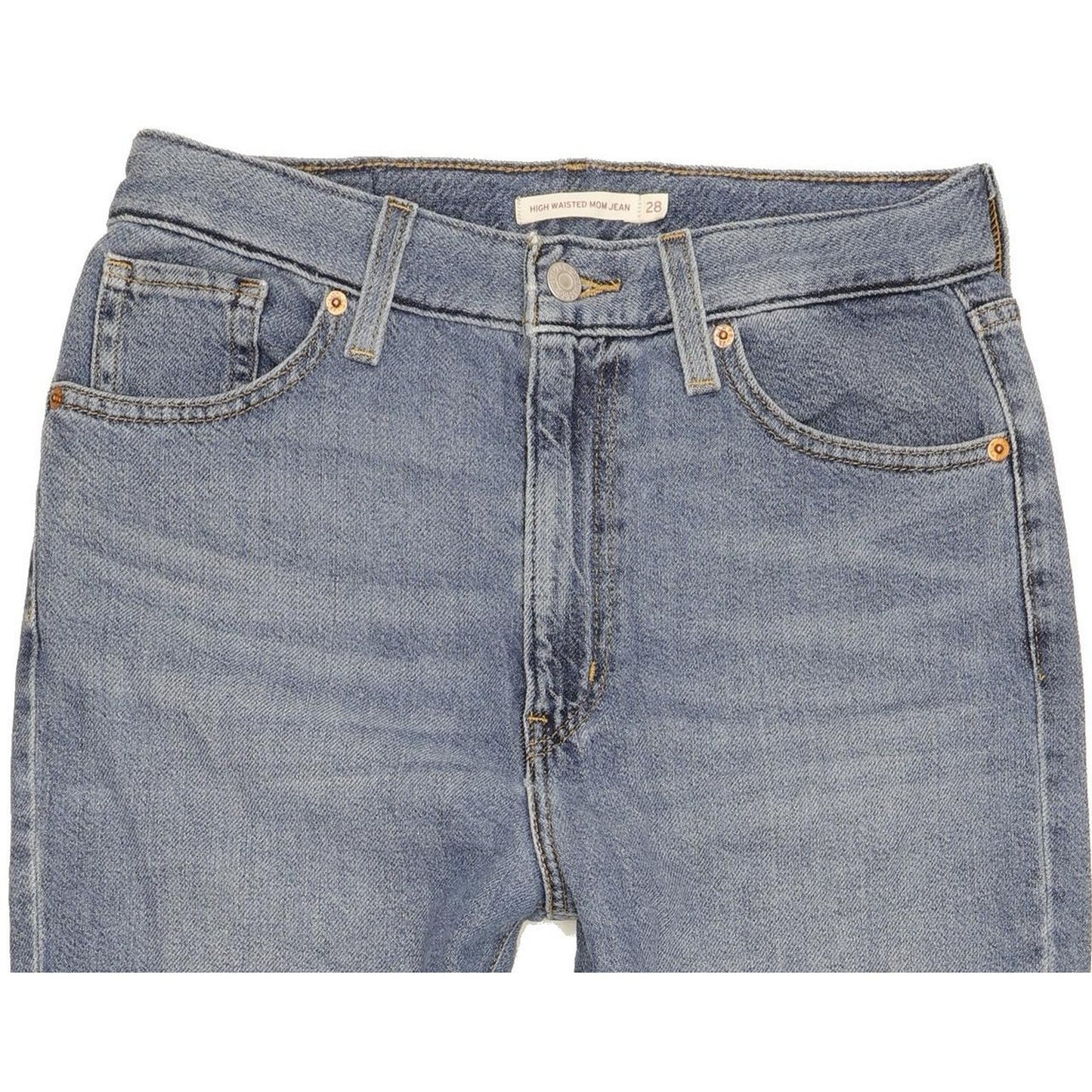 Levi's Blue Tapered Relaxed Mom Jeans High Waisted W28 L27