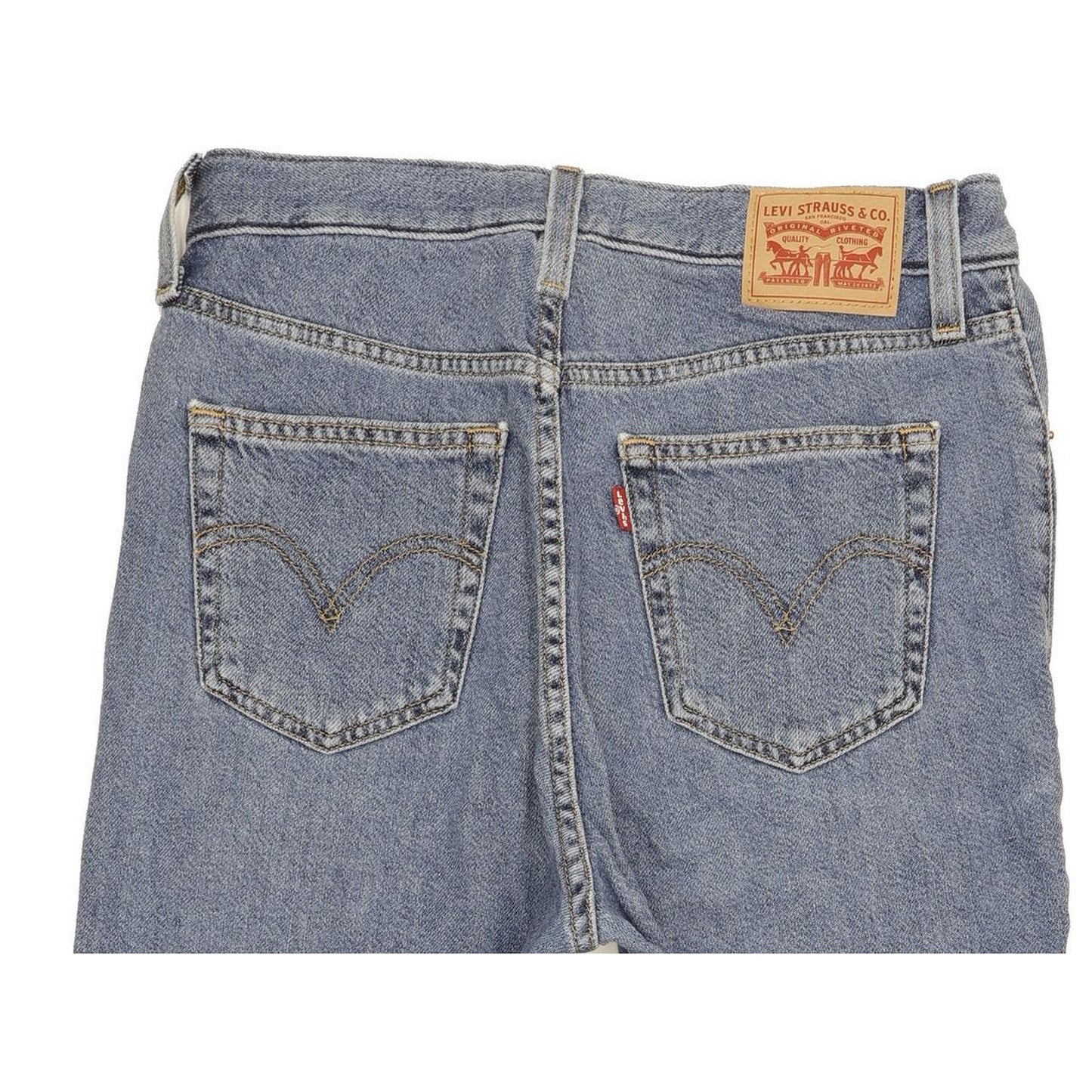 Levi's Blue Tapered Relaxed Mom Jeans High Waisted W28 L27