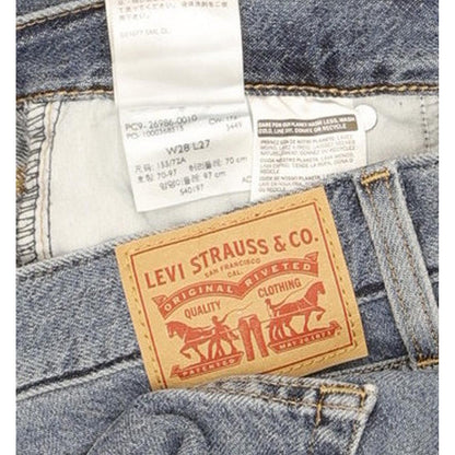 Levi's Blue Tapered Relaxed Mom Jeans High Waisted W28 L27