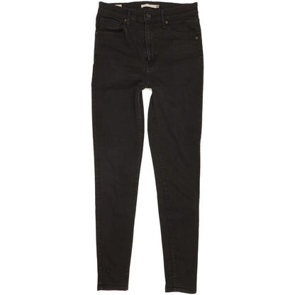 Levi's Mile Black Skinny Slim Stretch Jeans High Waisted W30 L31