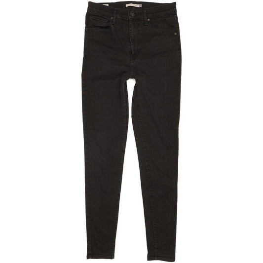 Levi's Mile Black Skinny Slim Stretch Jeans High Waisted W30 L31