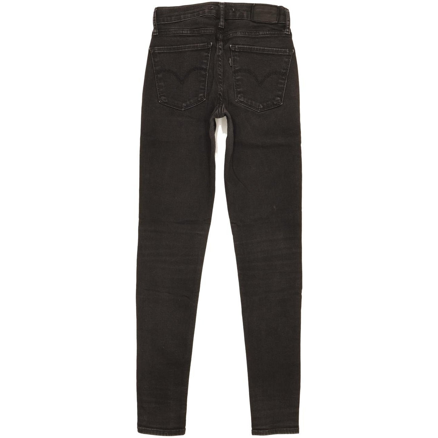 Levi's 710 Super Women Black Skinny Slim Stretch Jeans W26 L29