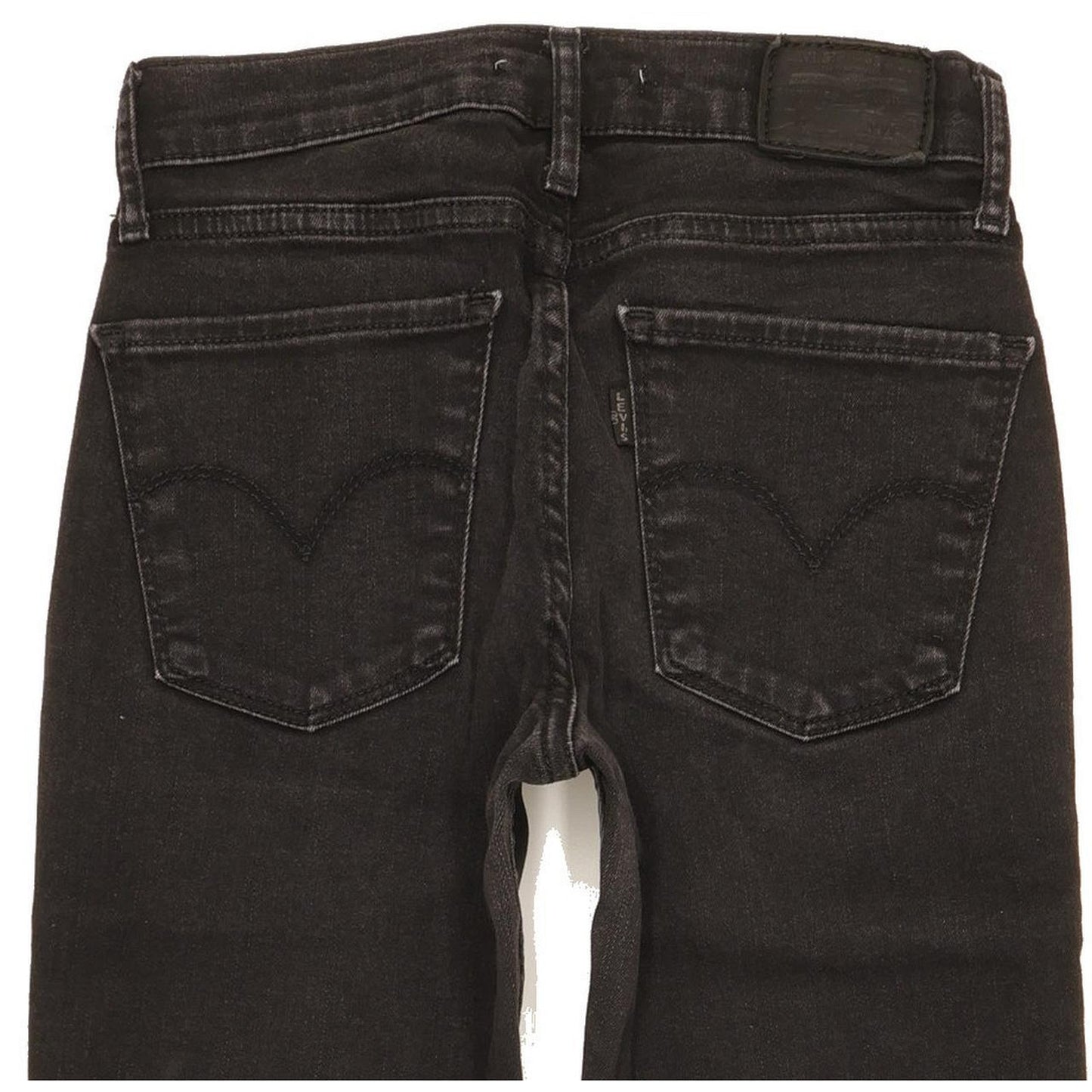 Levi's 710 Super Women Black Skinny Slim Stretch Jeans W26 L29