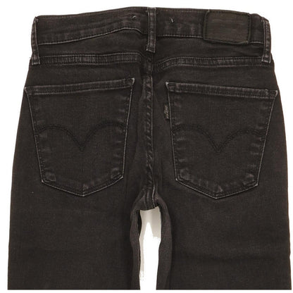 Levi's 710 Super Women Black Skinny Slim Stretch Jeans W26 L29