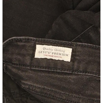 Levi's 710 Super Women Black Skinny Slim Stretch Jeans W26 L29