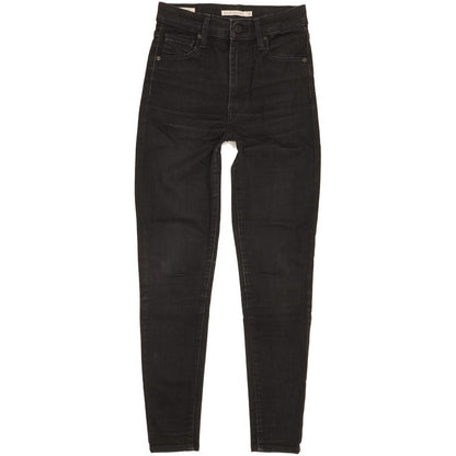 Levi's Mile Women Black Skinny Slim Stretch Jeans W26 L27