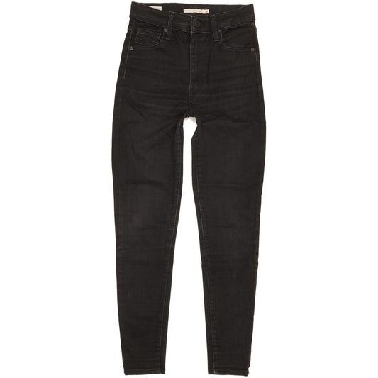 Levi's Mile Women Black Skinny Slim Stretch Jeans W26 L27