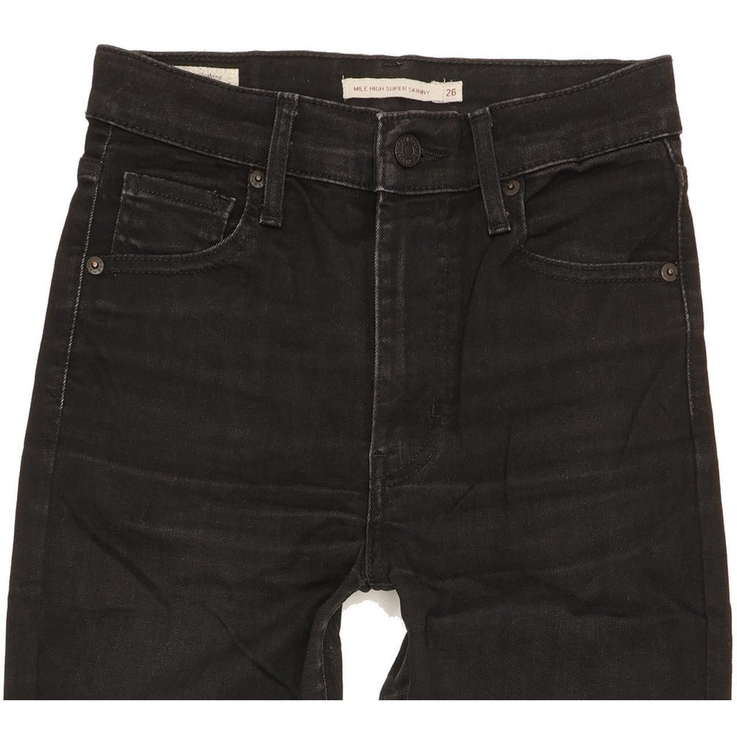 Levi's Mile Women Black Skinny Slim Stretch Jeans W26 L27