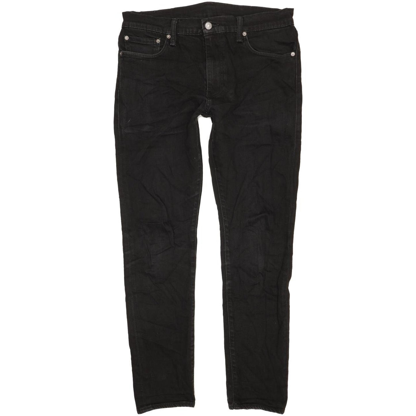 Levi's 512 Men Black Tapered Slim Stretch Jeans W33 L30