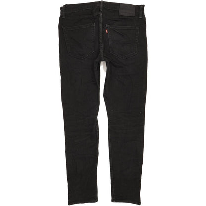 Levi's 512 Men Black Tapered Slim Stretch Jeans W33 L30