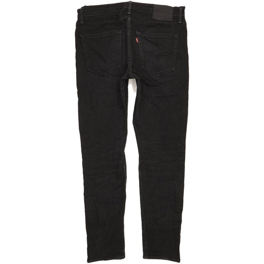 Levi's 512 Men Black Tapered Slim Stretch Jeans W33 L30